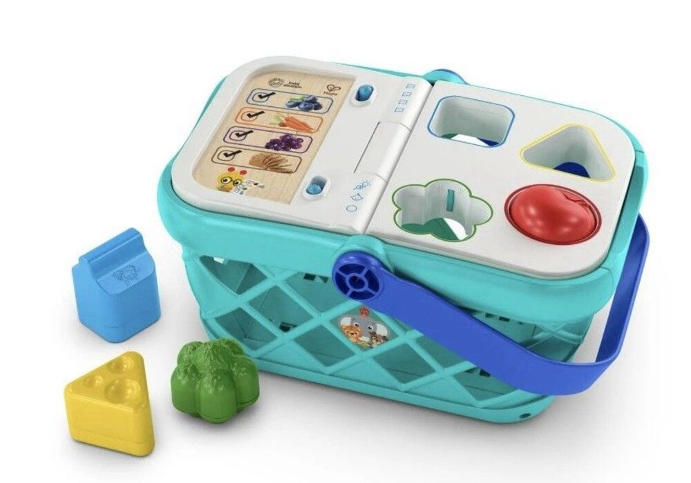Baby Einstein Hape Magic Touch Shopping Basket Pretend Play Learning Toy New